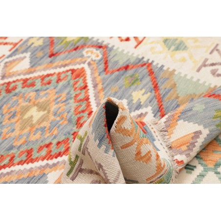 Tappeto Kilim Afghanistan bianco 126x180