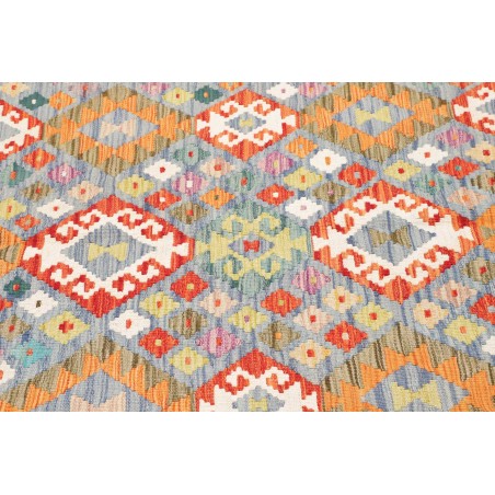 Tappeto Kilim Afghanistan beige arancione 124x185