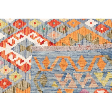 Tappeto Kilim Afghanistan beige arancione 124x185