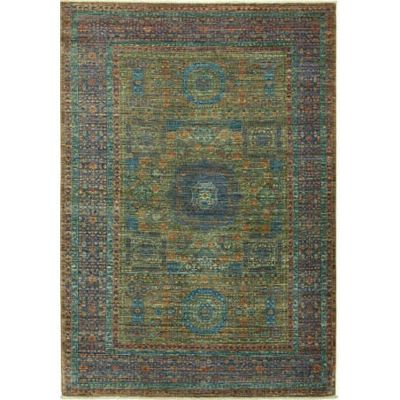 Tappeto Mamlouk Pakistan azzurro verde 130x185