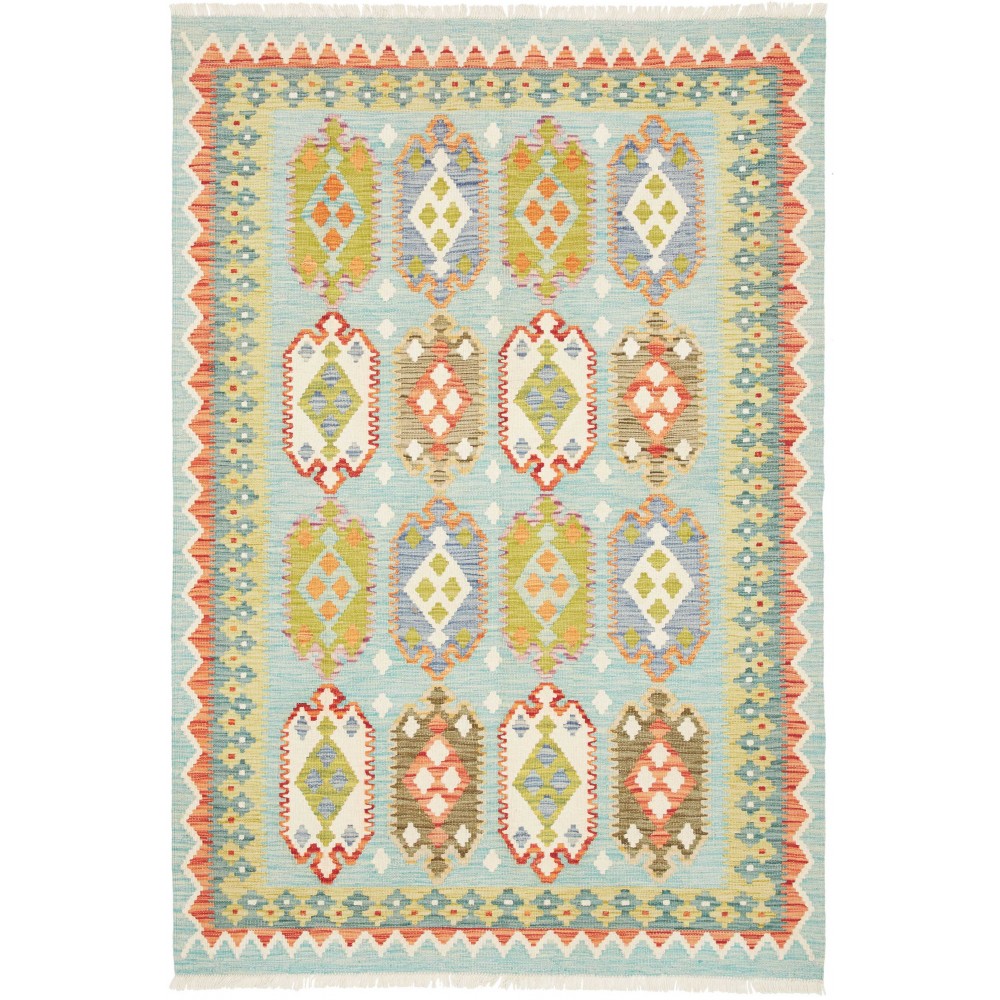 Tappeto Kilim Afghanistan beige bianco 126x184