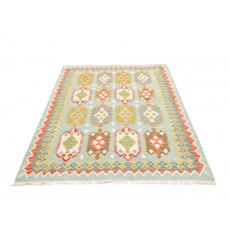 Tappeto Kilim Afghanistan beige bianco 126x184