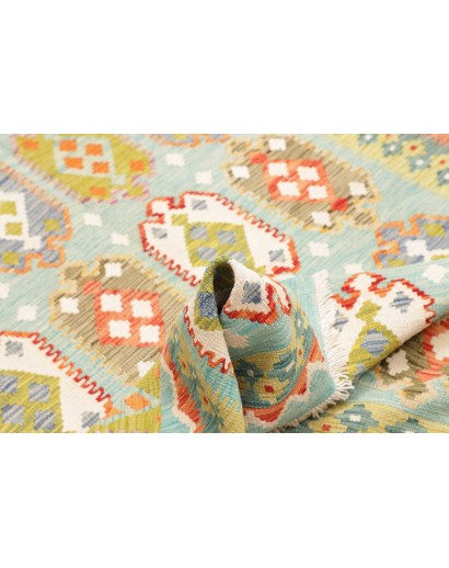 Tappeto Kilim Afghanistan beige bianco 126x184