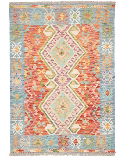 Tappeto Kilim Afghanistan beige marrone 121x175