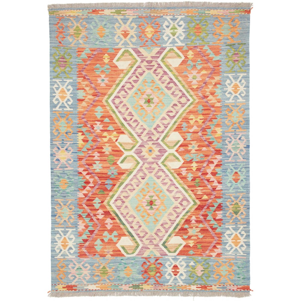 Tappeto Kilim Afghanistan beige marrone 121x175