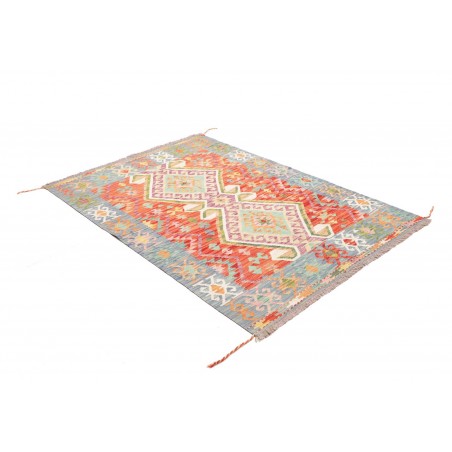 Tappeto Kilim Afghanistan beige marrone 121x175