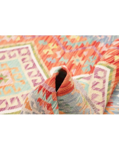 Tappeto Kilim Afghanistan beige marrone 121x175