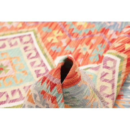 Tappeto Kilim Afghanistan beige marrone 121x175