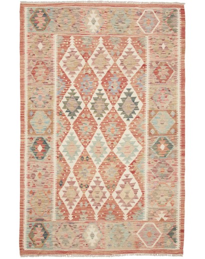 Tappeto Kilim Afghanistan marrone 125x195