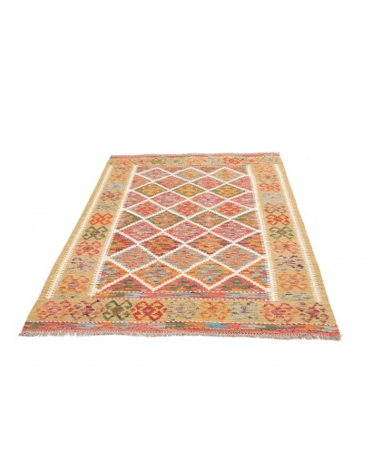 Tappeto Kilim Afghanistan marrone 129x191