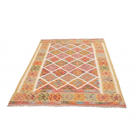 Tappeto Kilim Afghanistan marrone 129x191