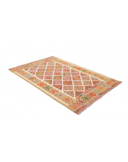 Tappeto Kilim Afghanistan marrone 129x191