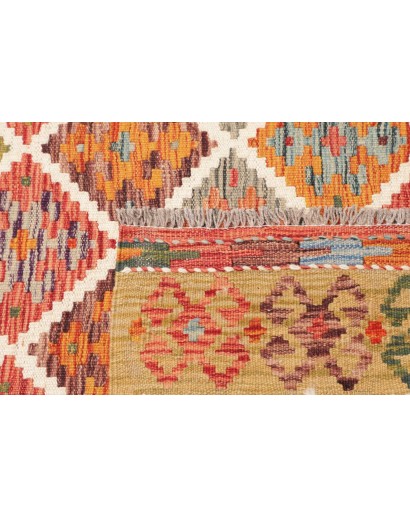 Tappeto Kilim Afghanistan marrone 129x191