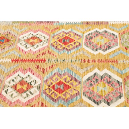 Tappeto Kilim Afghanistan marrone rosso 129x179