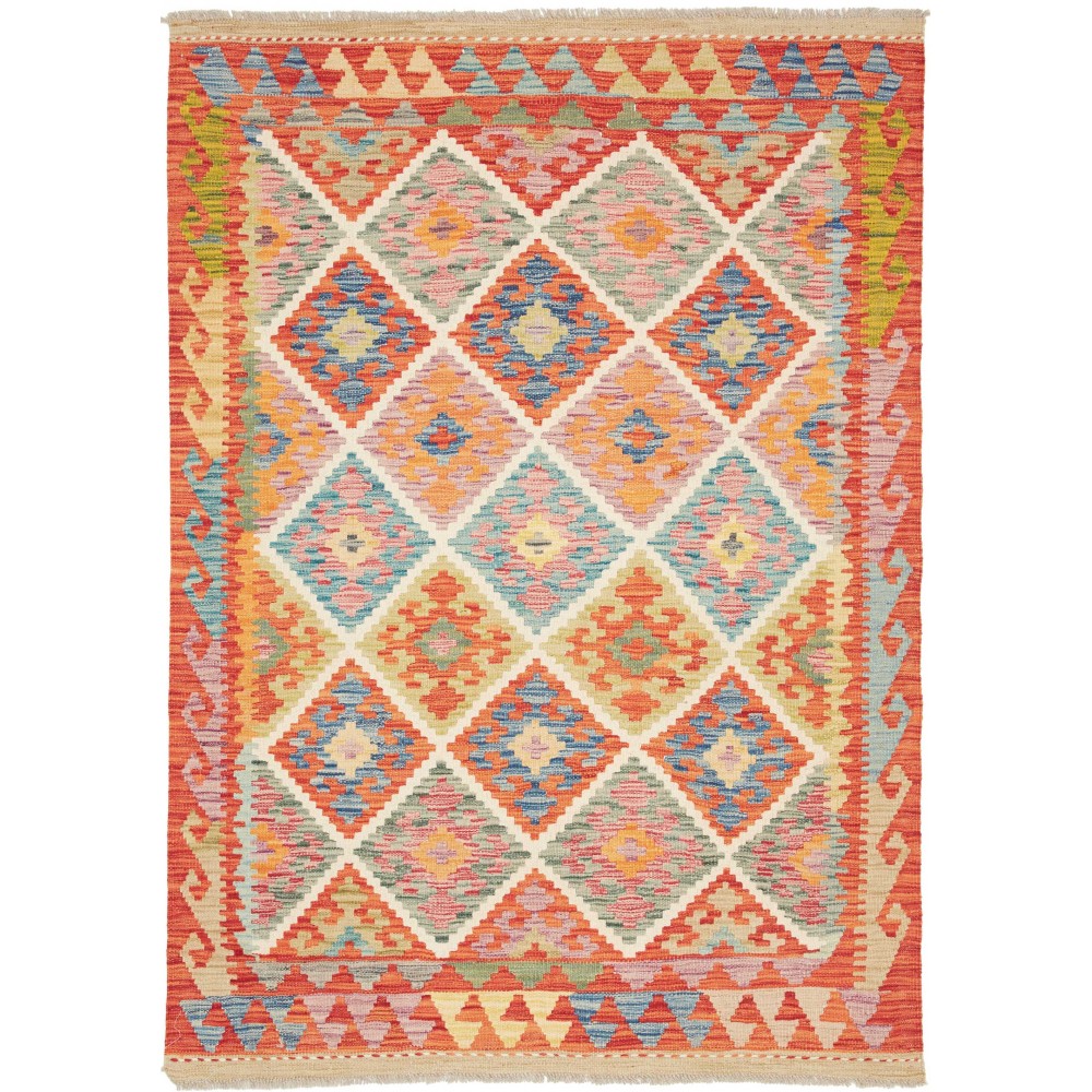 Tappeto Kilim Afghanistan marrone 126x178