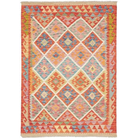 Tappeto Kilim Afghanistan marrone 126x178