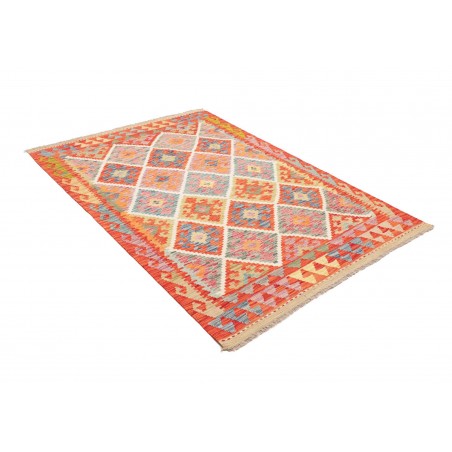Tappeto Kilim Afghanistan marrone 126x178