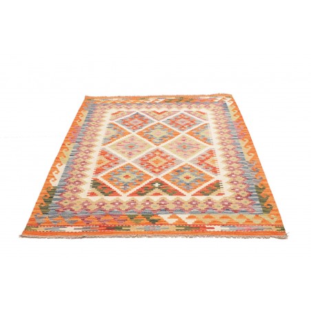Tappeto Kilim Afghanistan marrone azzurro 130x170