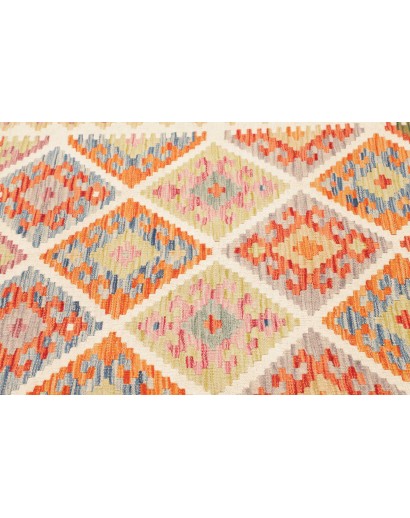 Tappeto Kilim Afghanistan marrone azzurro 130x170