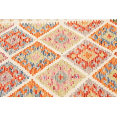 Tappeto Kilim Afghanistan marrone azzurro 130x170