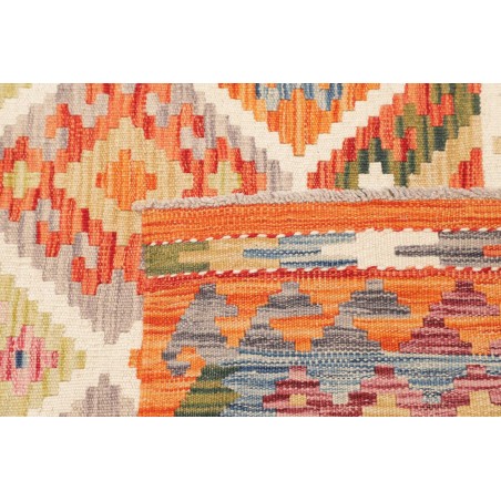 Tappeto Kilim Afghanistan marrone azzurro 130x170