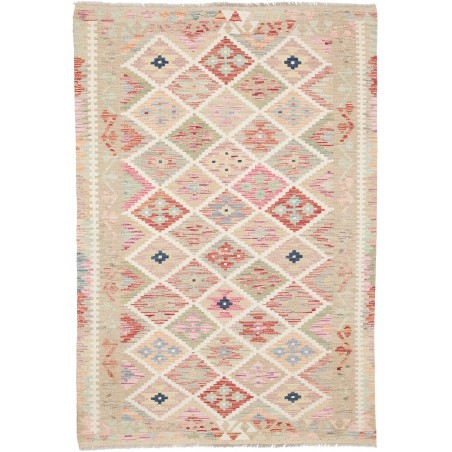 Tappeto Kilim Afghanistan beige marrone 121x178