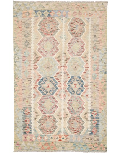 Tappeto Kilim Afghanistan beige marrone 119x188