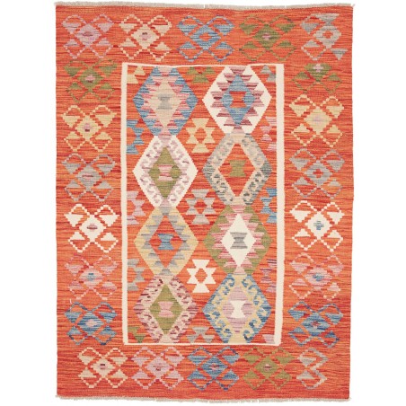 Tappeto Kilim Afghanistan arancione 129x169