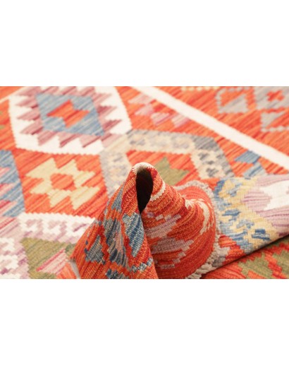 Tappeto Kilim Afghanistan arancione 129x169