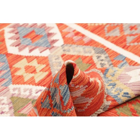 Tappeto Kilim Afghanistan arancione 129x169