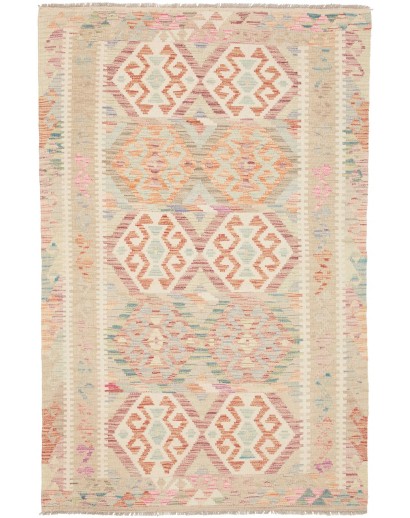 Tappeto Kilim Afghanistan giallo beige 121x186