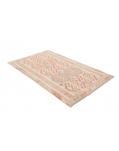 Tappeto Kilim Afghanistan giallo beige 121x186