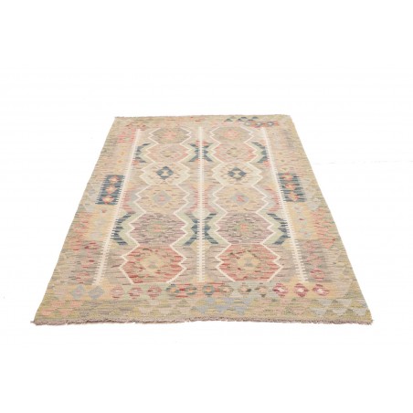 Tappeto Kilim Afghanistan beige azzurro 123x190