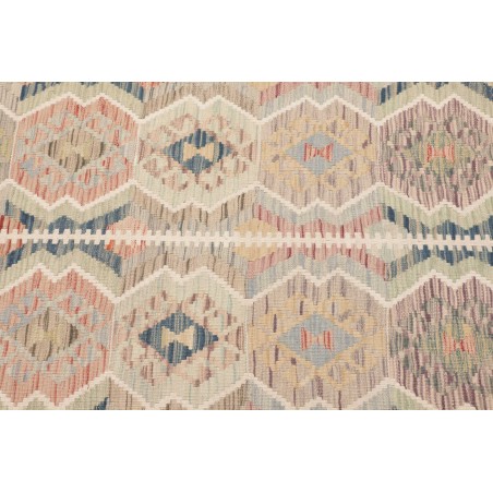 Tappeto Kilim Afghanistan beige azzurro 123x190