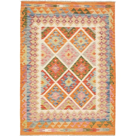 Tappeto Kilim Afghanistan marrone 127x175