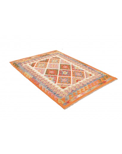 Tappeto Kilim Afghanistan marrone 127x175