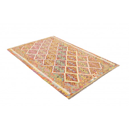 Tappeto Kilim Afghanistan marrone bianco 125x187