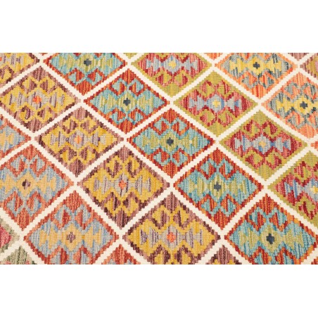 Tappeto Kilim Afghanistan marrone bianco 125x187