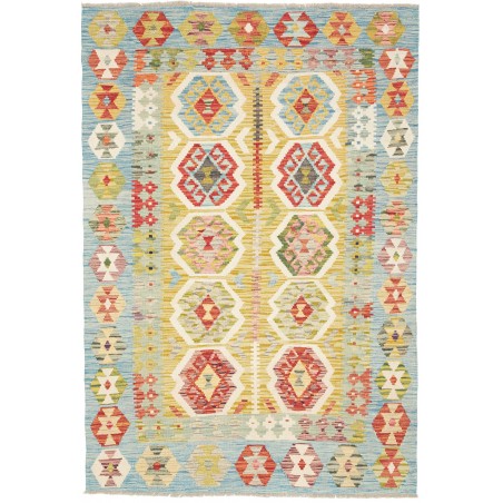 Tappeto Kilim Afghanistan beige marrone 121x177