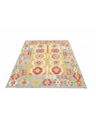 Tappeto Kilim Afghanistan beige marrone 121x177