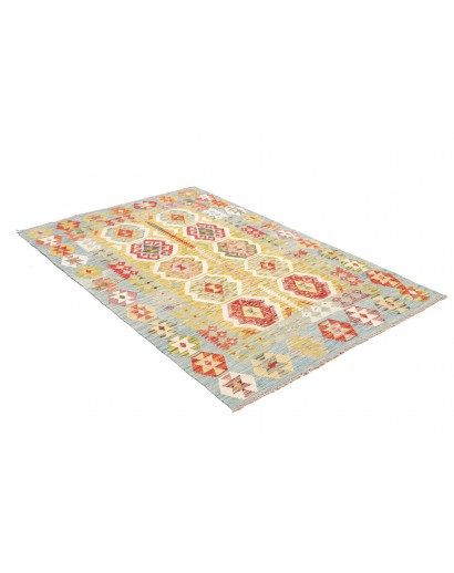 Tappeto Kilim Afghanistan beige marrone 121x177