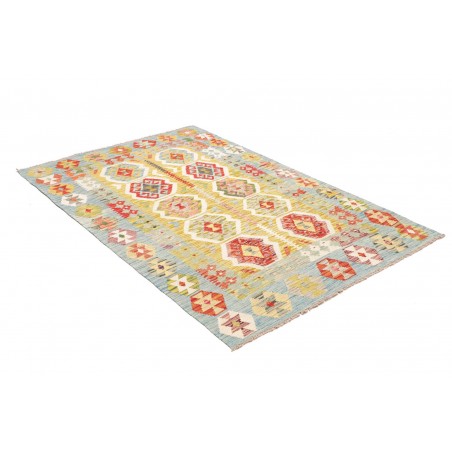 Tappeto Kilim Afghanistan beige marrone 121x177