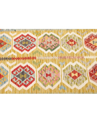 Tappeto Kilim Afghanistan beige marrone 121x177