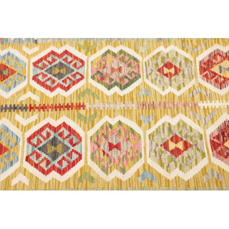 Tappeto Kilim Afghanistan beige marrone 121x177