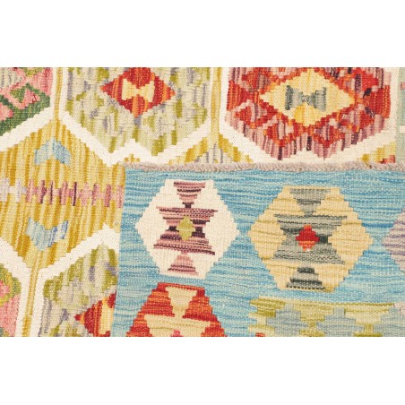 Tappeto Kilim Afghanistan beige marrone 121x177