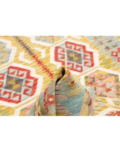 Tappeto Kilim Afghanistan beige marrone 121x177