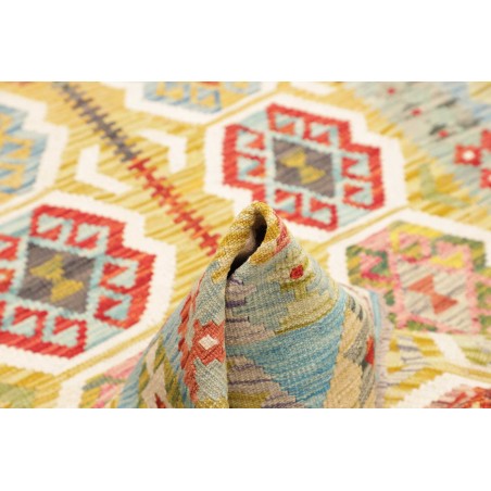 Tappeto Kilim Afghanistan beige marrone 121x177