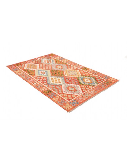 Tappeto Kilim Afghanistan marrone 126x185