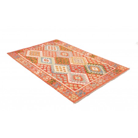 Tappeto Kilim Afghanistan marrone 126x185