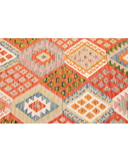 Tappeto Kilim Afghanistan marrone 126x185